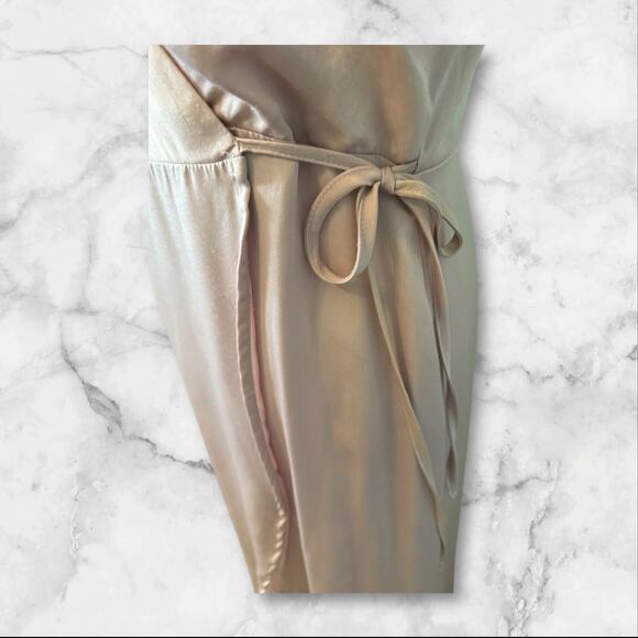 J.O.A. Just One Answer Baby Pink Wrap Dress Open Front w/Short Lining Dress. S - Picture 7 of 12